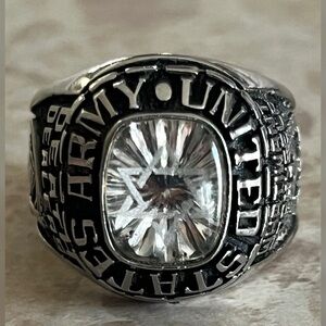 Balfour US Army Silver 'Death Dealers' Theme Ring